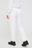 Спортивні штани Guess жіночі колір білий з принтом