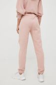 Спортивні штани Guess жіночі колір рожевий з принтом (2617587)