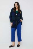 Штани Vero Moda жіночі пряме висока посадка колір блакитний (2821463)