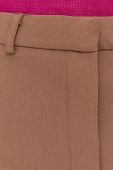 Штани Bardot жіночі колір коричневий пряме висока посадка