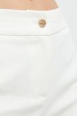 Штани Morgan жіночі колір білий пряме середня посадка