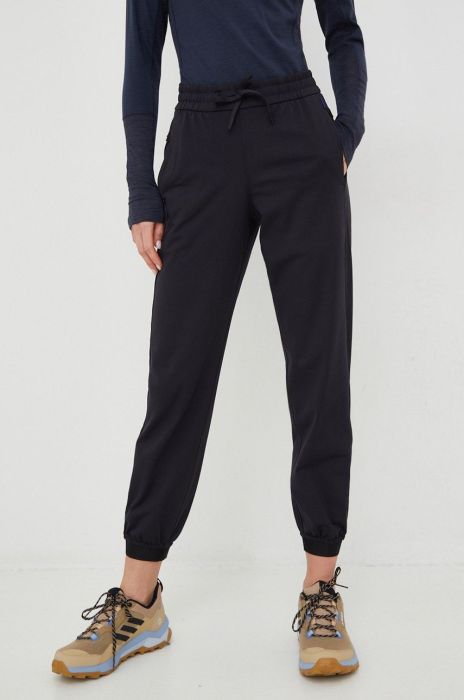 Спортивні штани Burton жіночі колір чорний однотонні