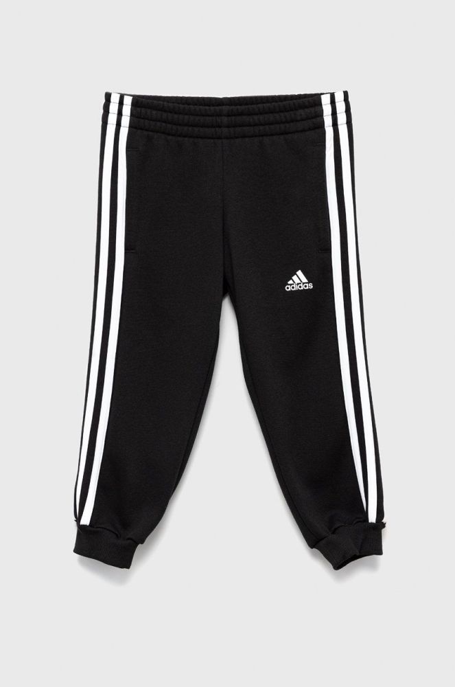 Дитячі спортивні штани adidas колір чорний з аплікацією (2447473)