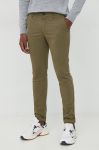 Штани PS Paul Smith чоловічі колір зелений фасон chinos
