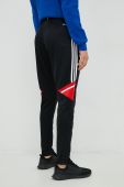 Штани для тренувань adidas Performance Messi чоловічі колір чорний з принтом