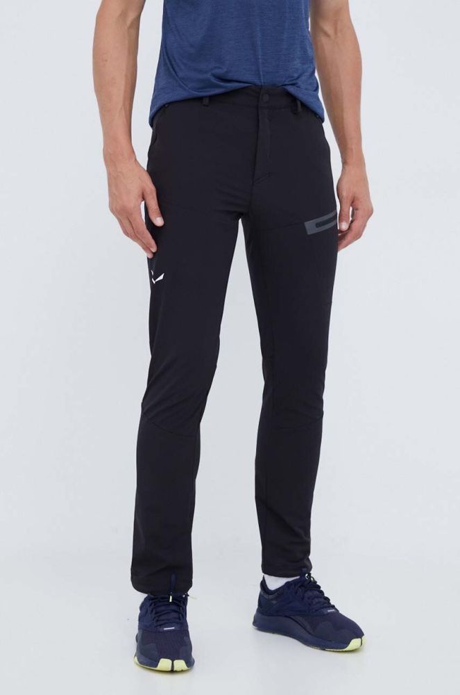 Штани outdoor Salewa Terminal Durastretch колір чорний