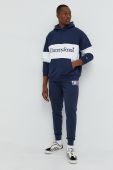 Бавовняні спортивні штани Tommy Jeans чоловічі колір синій з принтом (2604690)