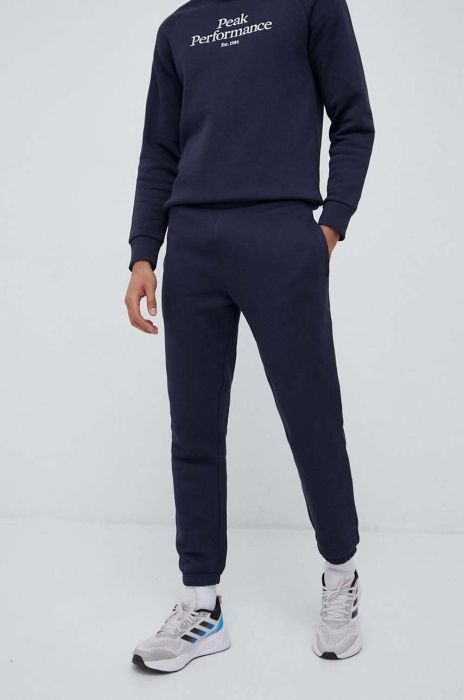 Спортивні штани Peak Performance колір синій меланж