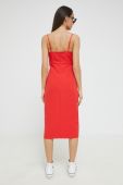 Сукня Only колір червоний midi пряма