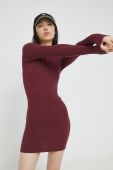 Сукня Noisy May колір бордовий mini облягаюча