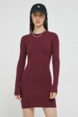 Сукня Noisy May колір бордовий mini облягаюча