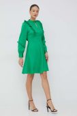 сукня Y.A.S колір зелений mini розкльошена