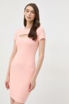 Сукня Guess колір помаранчевий mini облягаюча (2476548)