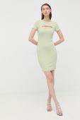 Сукня Guess колір зелений mini облягаюча (2476533)