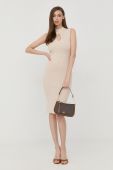 Сукня Guess колір бежевий mini облягаюча (2428259)