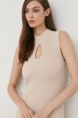 Сукня Guess колір бежевий mini облягаюча (2428259)