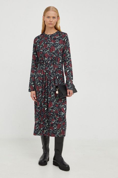 Сукня Tiger Of Sweden midi розкльошена колір барвистий