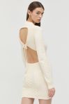 Сукня Patrizia Pepe колір бежевий mini облягаюча (2452785)