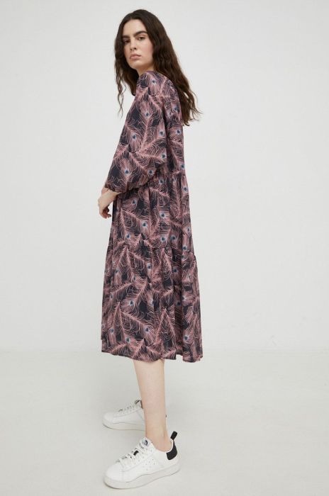 Сукня Drykorn midi розкльошена колір барвистий