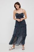 Сукня Pepe Jeans колір синій maxi розкльошена