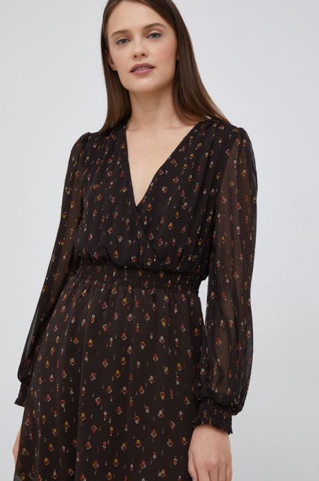 Сукня Pepe Jeans колір коричневий mini розкльошена (2726244)