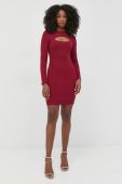 Сукня Guess колір бордовий mini облягаюча (2669490)