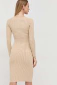 Сукня Guess колір бежевий mini облягаюча (2669653)