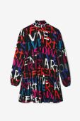 Сукня Desigual колір чорний mini oversize (2689383)