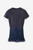 Сукня Desigual колір синій mini пряма (2689398)