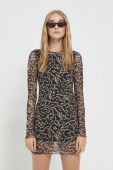 Сукня Noisy May Zammie колір чорний mini облягаюча