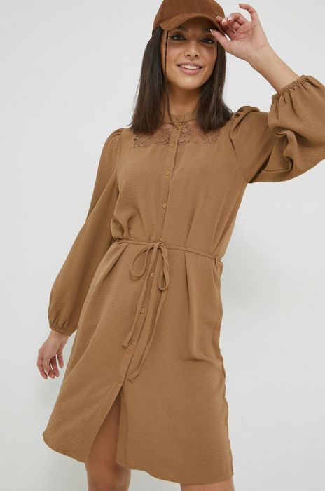 Сукня JDY Claudia колір коричневий mini пряма