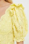 Сукня For Love & Lemons колір жовтий mini облягаюча
