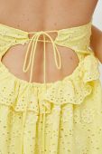 Сукня For Love & Lemons колір жовтий mini розкльошена (2521762)