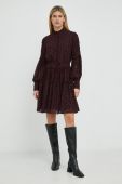 Сукня Bruuns Bazaar Angelonia Adala колір бордовий mini розкльошена