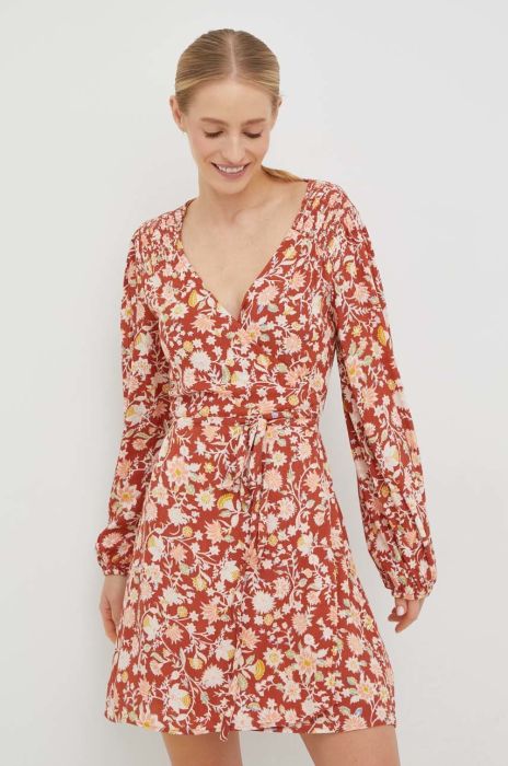 Сукня Billabong колір помаранчевий mini розкльошена (2821619)