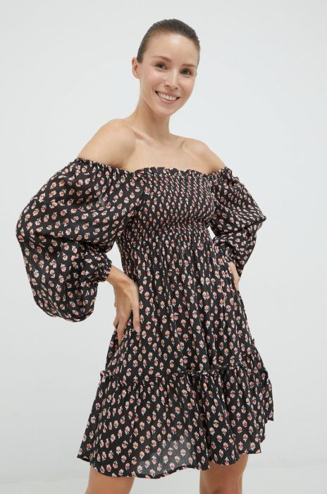 Сукня Billabong колір чорний mini розкльошена (2725117)