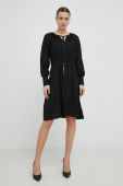 Сукня BOSS колір чорний mini розкльошена (2790106)