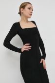 Сукня Victoria Beckham колір чорний midi облягаюча (2779912)