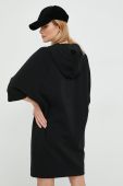 Сукня Sisley колір чорний mini oversize (2586798)