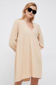 Бавовняна сукня United Colors of Benetton колір бежевий mini пряма