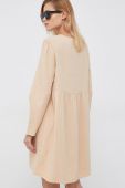Бавовняна сукня United Colors of Benetton колір бежевий mini пряма