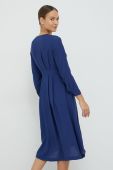 Сукня United Colors of Benetton колір синій midi розкльошена