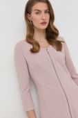 Сукня Trussardi колір рожевий mini розкльошена