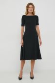 Сукня Lauren Ralph Lauren колір чорний midi розкльошена (3577282)