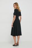Сукня Lauren Ralph Lauren колір чорний midi розкльошена (3577282)