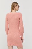 Сукня Bardot колір рожевий mini облягаюча (2604779)