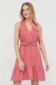 Сукня Morgan колір рожевий mini розкльошена (2756068)