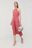 Сукня Morgan колір рожевий midi пряма
