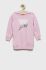 Дитяча бавовняна сукня Guess колір рожевий mini пряма (2625299)