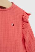 Дитяча бавовняна сукня Tommy Hilfiger колір рожевий mini розкльошена (2841028)